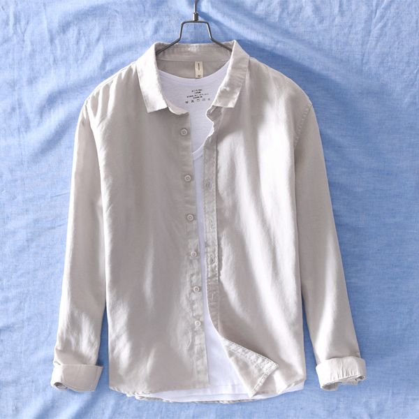 

2019 new casual linen koszule, White;black