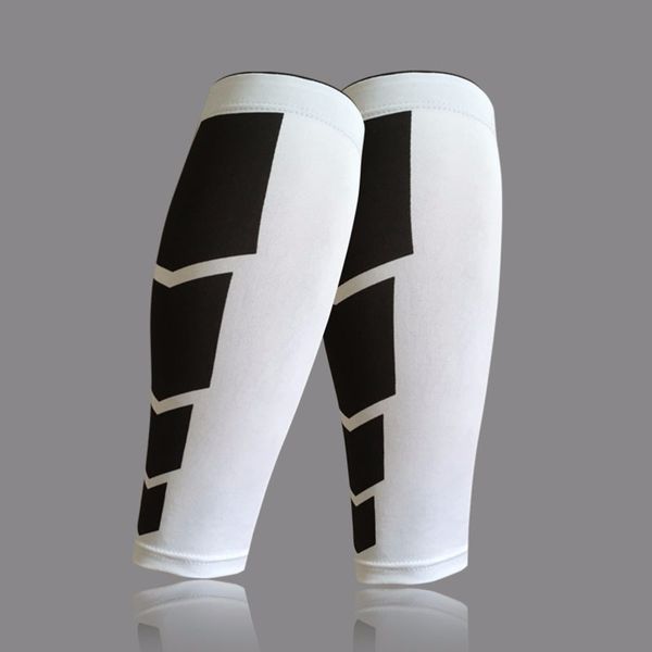 

cycling leg warmers base layer compression leg sleeve shin guard running football basketball sports calf support for men women, Black