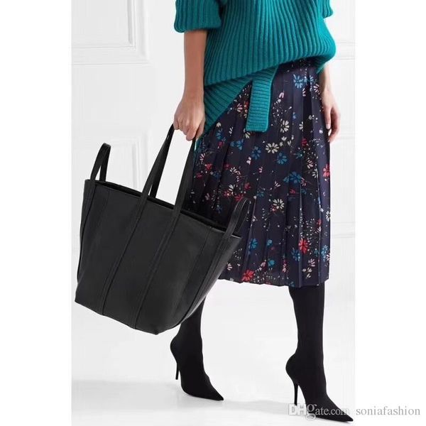

2018 new fashion women bag genuine cowhide leather supper star same style women big tote bag ing