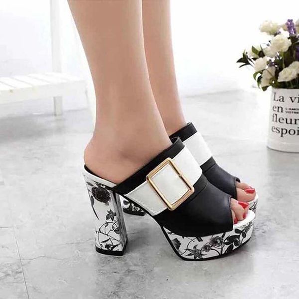 

women shoes sandals heels sandals slippers huaraches flip flops loafers shoe for slipper shoe04 pl0137, Black