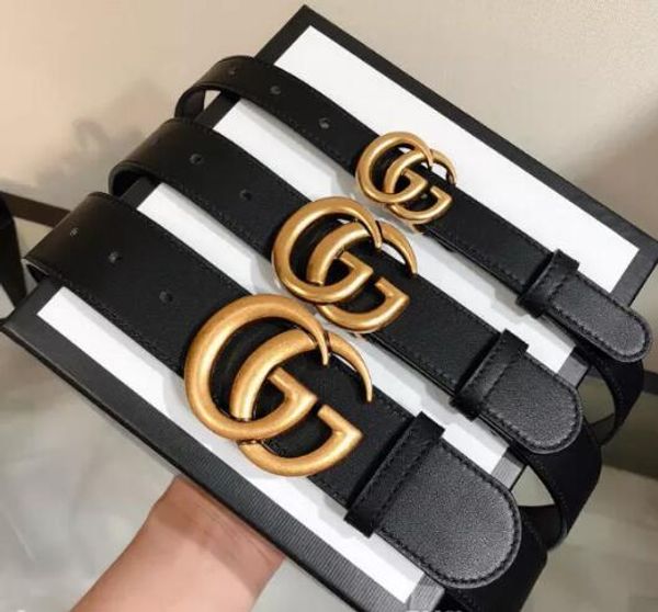 

2019 big large buckle genuine leather belt de igner belt men women new men belt luxury brand belt