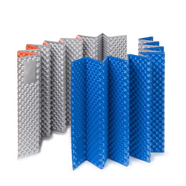 

outdoor picnic mat moistureproof camping mattress pad aluminum film folding egg slot yoga mat ultralight ixpe+eva