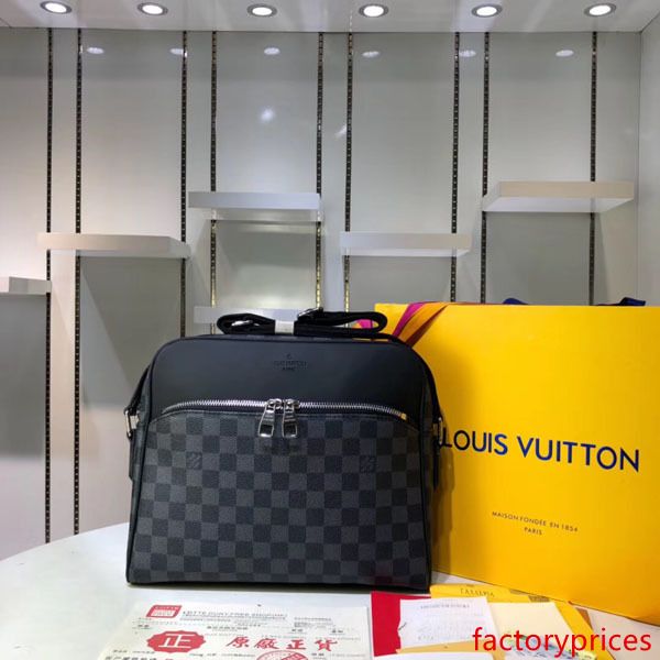 

#5414 design brand 5a l dayton v men cross body bags fashion reporter messenger bag limited edition crossbody male shoulder belt bag n41408