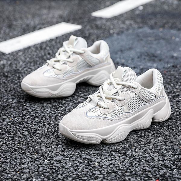 

brand fashion luxury off men women kanye designer platform shoes 500 bone white sneakers casual chunky shoes, Black