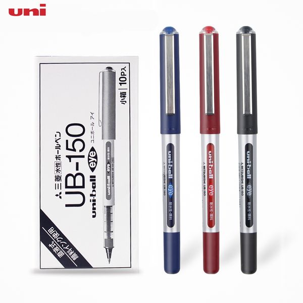 

5/10pcs uniball eye micro gel pen 0.5mm ub-150 black red blue smooth ink canetas gel signing pen for contract office stationery
