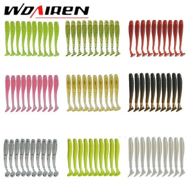 

10pcs/lot wobblers soft bait saturn worm 0.7g 4.7cm swimbaits silicone soft lure carp artificial soft lures for fishing peche