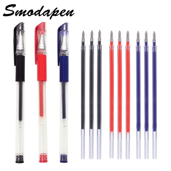 

3pcs classic gel pen+10pcs refill 0.5mm exam pen smooth writing student office stationery