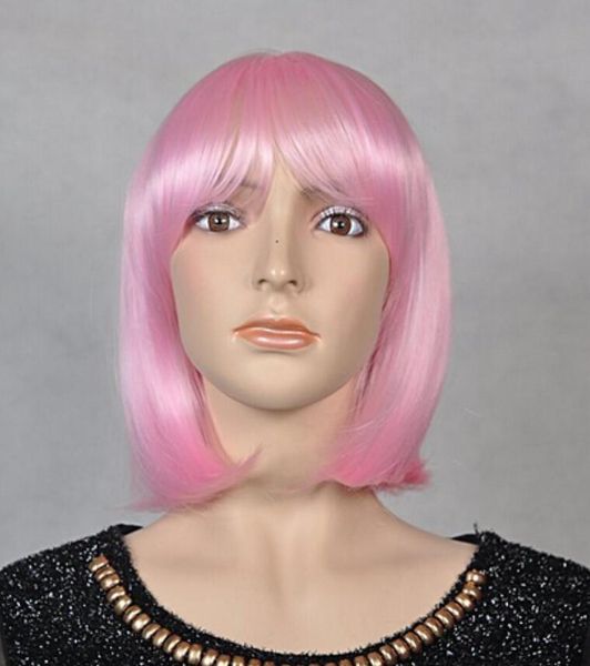 Peruca frete grátis extra longo rosa peruca cosplay de alta temperatura - perucas cosplaydna