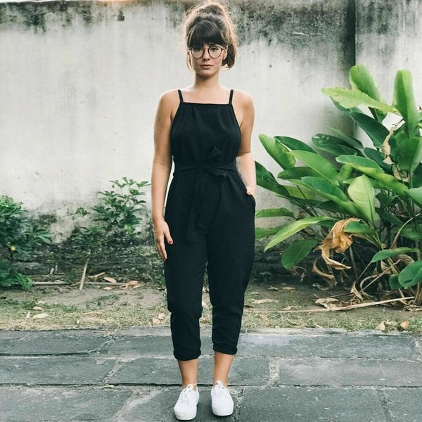 

Fashion Women Sleeveless Top Long Pants Suspenders Romper Playsuit Jumpsuit Club