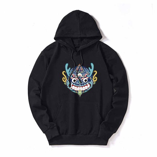 

mens designer hoodies luxury sweatshirt men women hoodies streerwear fashionable design pullovers long-sleeves china dragon highly quality, Black
