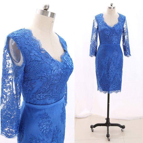 

macloth blue pencil v neck knee-length short embroidery tulle prom dresses dress l 266881 clearance, White;black