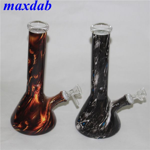 11 inç cam su bong dab yağ teçhizatı mini sigara içme nargile fıskiye uzun boylu kalın beher ile 14mm kase