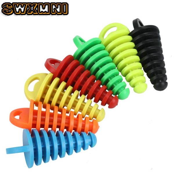 

1pc motorcycle exhaust pipe motocross tailpipe pvc air-bleeder plug exhaust muffler wash plug pipe protector