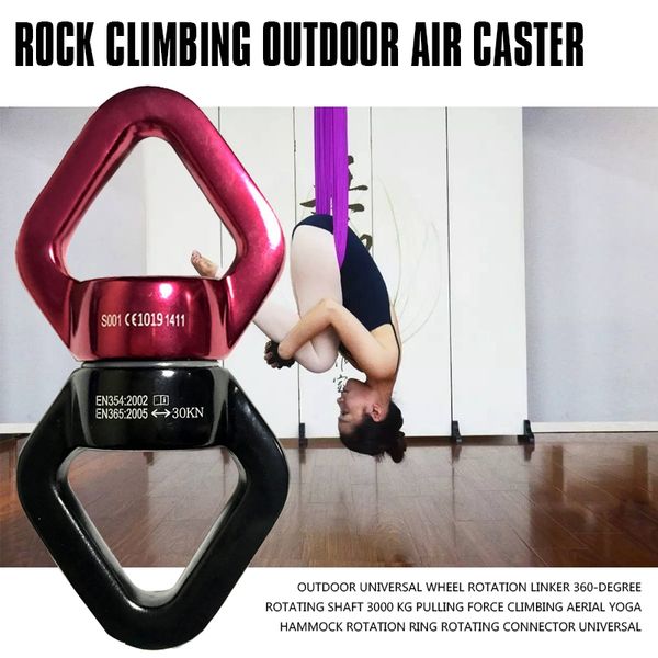 

new outdoor universal wheel rotation linker 360-degree rotating shaft 3000 kg pulling force climbing aerial yoga hammock rot