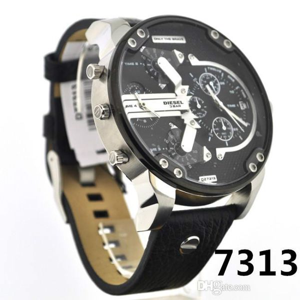 

luxury watch sport military montres mens reloj big dial display diesels watches dz watch dz7331 dz7312 dz7313 dz 7314 dz7315 dz7333 dz4280, Slivery;brown