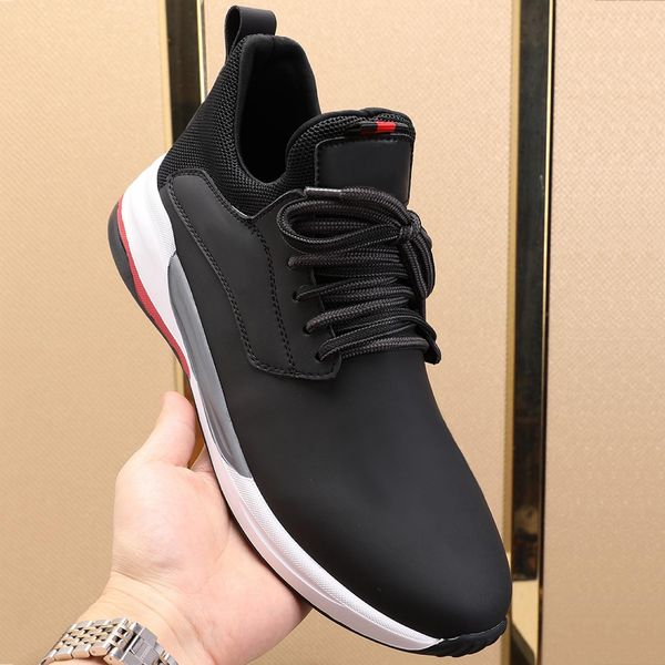 

2019 fashionable designer luxury men fashion brand sneakers causal shoes wild jogging shoes breathable platforms rubber sole size 39-44, Black