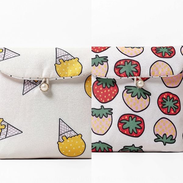 

h854-fabric cartoon napkin sanitary cotton aunt towel small sanitary napkin monthly bag storage bag