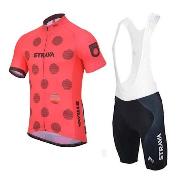 

men strava cycling jersey set racing bicycle clothing tour de france short sleeve bike outdoor sports suit maillot ciclismo y032908, Black;blue