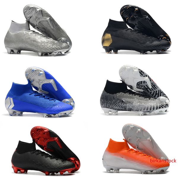 

mercurial superfly vi 360 elite fg kj 6 xii 12 cr7 se ronaldo neymar mens high soccer shoes football boots cleats size us3-11