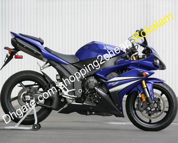 

for yamaha motorbike shell yzf 1000 r1 yzf1000 yzfr1 2007 2008 07 08 blue black bodywork fairing aftermarket kit (injection molding)