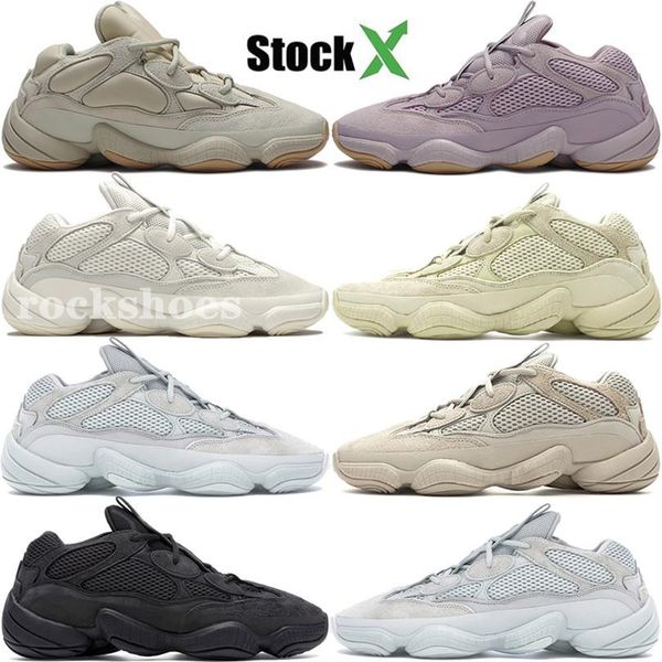 

soft видение 500 камень кость белых кроссовки mens женщины супер луна желтого полезность черного румяна соль kanye west дизайнерских спортив