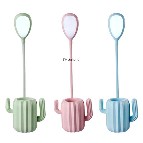 2019 Multiuse Led Cactus Desk Lamp Usb Charging Touch Table Light Eye Care Table Lamp Pen Storage Holder From Zdchao1981 17 08 Dhgate Com