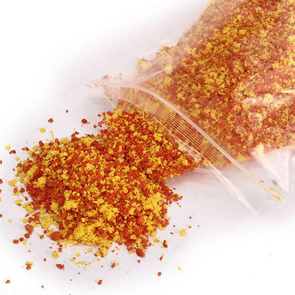 

diy handmade building model material grass tree sponge powder orange mixture pollen