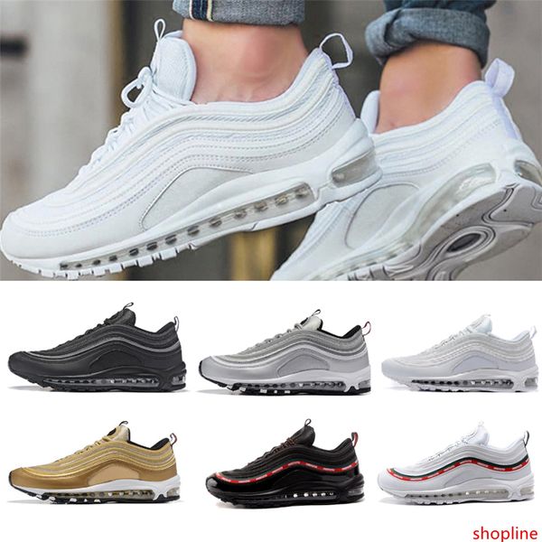 

2019 running shoes s og gold silver bullet triple white black mens womens trainer sports sneakers size 36-46
