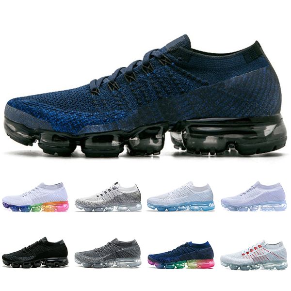 

2019 Rainbow 1.0 Mens running shoes Black White Blue Red Women trainers sneakers Unisex Outdoor sports shoes 5.5-11