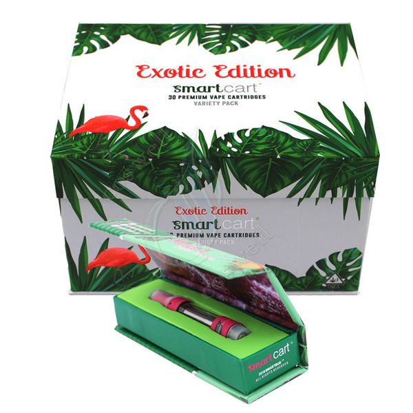 

2019 Exotic Edition Smartbud Smartcart Vape Premium Cartridge 0.8 мл 1.0 мл Smart Carts BUD Магнитный набор для разнообразия 510 Vapor e cigs Испарители