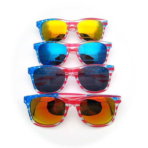 

sunglasses polarized glasses decorative beach sunshade product flag of the united states anti-uv glasses outdoor eyewear 008, White;black