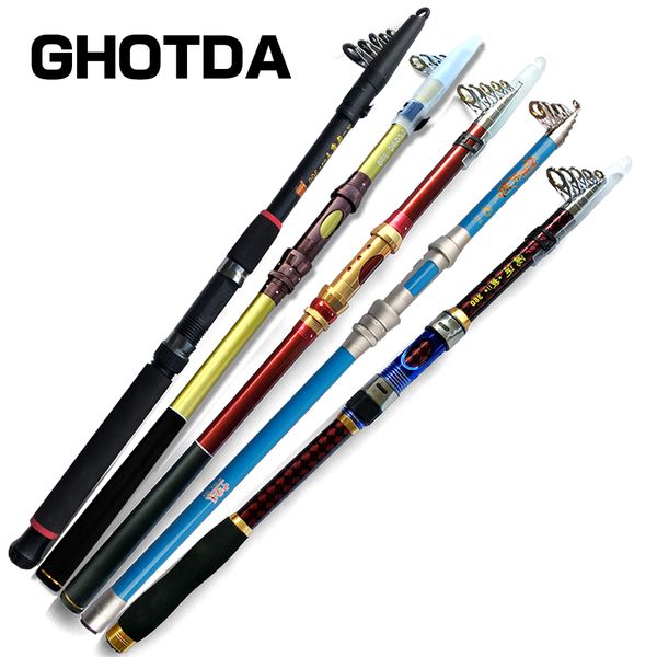 

ga fishing rod carbon fiber spinning sea fishing tackle tools 2.1m-3.6m