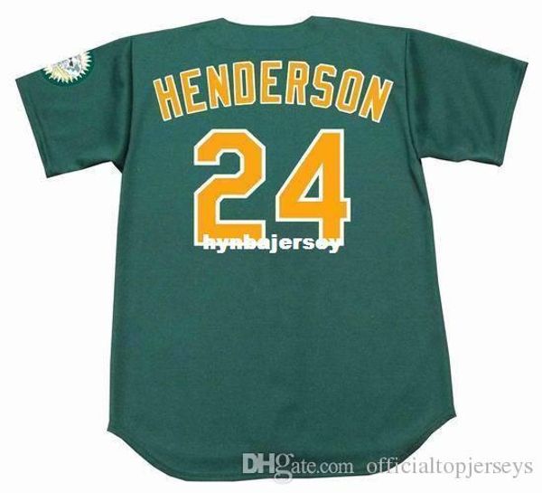 

дешевые пользовательские рики хендерсон окленд сшитые 1995 majestic vintage бейсбол джерси ретро мужские трикотажные бег, Black;blue