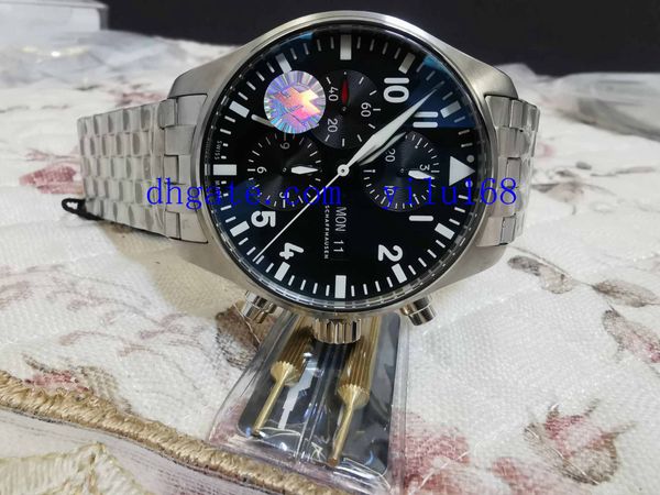 

men's mens luxury zf quality chronograph swiss eta 7750 movement automatic 2020 316l stainless steel bracelet sport dive watches, Slivery;brown