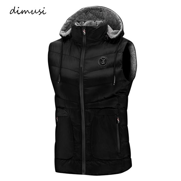 

dimusi mens vests spring autumn mens fashion sleeveless jackets male cotton-padded vests men thicken waistcoats clothing,ya785, Black;white