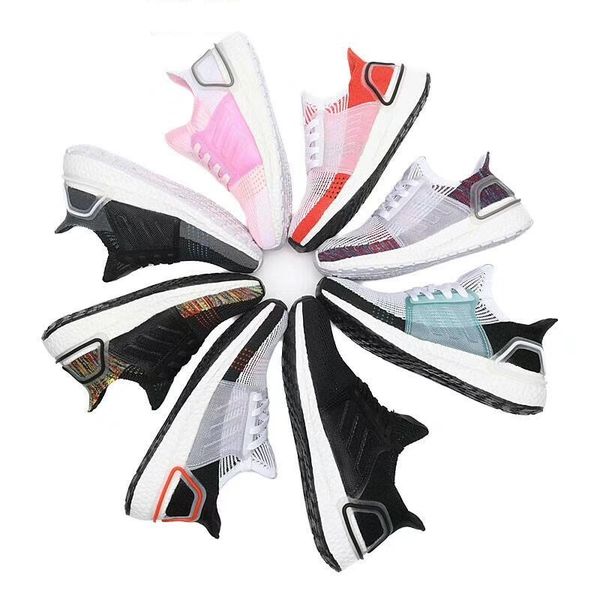 

2019 ultra boost 19 kids running shoes multicolor ub 5.0 ultraboost plyknit sneakers children boy girl trainers, Black