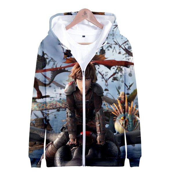 

new children sweatshirt 3d print anime how to train your dragon zipper hoodie boy girl long sleeve kids baby coat, Blue;gray