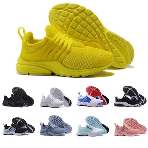 

wholesale presto men women breathable running shoes triple black white yellow red blue lightweight runners mens trainers sports sneakers