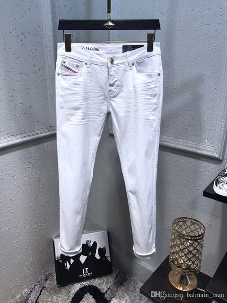 

2019 новый стиль белые джинсы diesel classi прямой casual брюки cowboy известный бренд zipper designer горячее mens designer размер 29-40, Blue