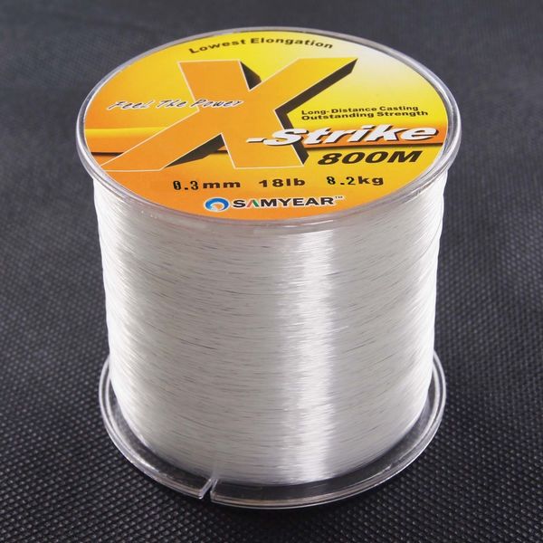

super strong 160-1860m 12-100lb nylon line rope clear white jip carp fishing line wire material from japan monofilament