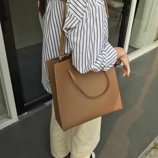 

2020 new oblique cross-bag casual temperament large-capacity solid-color shoulder bag simple women's bag