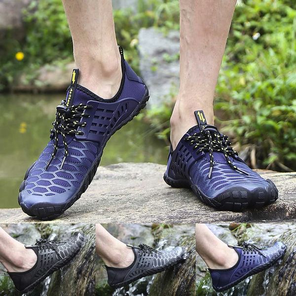 

new 2019 sneakers men mountaineer sneakers swimming beach shoe snorkeling quick drying water shoes dropshipping chaussure homme, Black