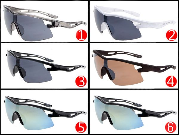 

FAST Ship sports spectacles Bicycle Sunglasses 6 colors big sunglasses for men sports cycling sunglasses fashion dazzle colour mirrors 2321