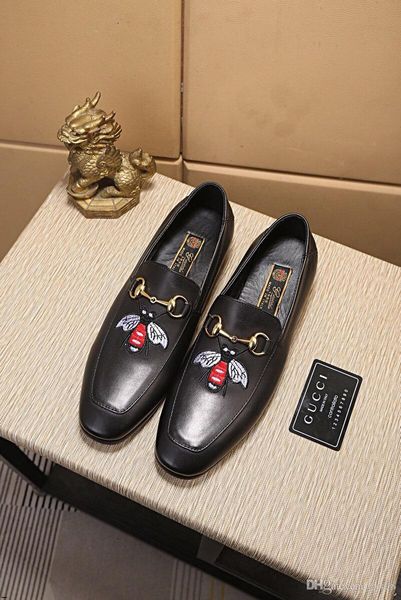 

19mm 2020 business formal shoe man oxford shoe for man dress office luxury brands wedding shoe zapatos de hombre de vestir casual yecq5, Black