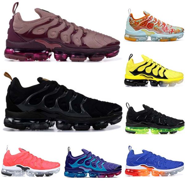 

2020 tn plus running shoes men women wool grey game royal tropical sunset creamsicle designer sneakers sport shoes size 36-45, White;red