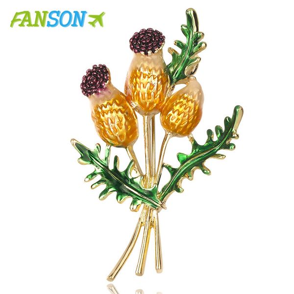 

fanson rhinestone flower brooches for women simple design fashion jewelry wedding pin and brooch bijouterie broches gift, Gray