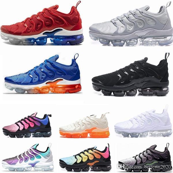 

2019 new vapors designers tn plus olive white silver shoes men women shoes for male shoe maxes pack triple black casual shoes 36-45