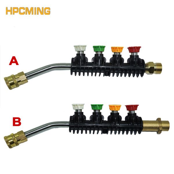 

2019 car washer high pressure metal jet lance quick nozzle elbow nozzle for professional pressure car wash