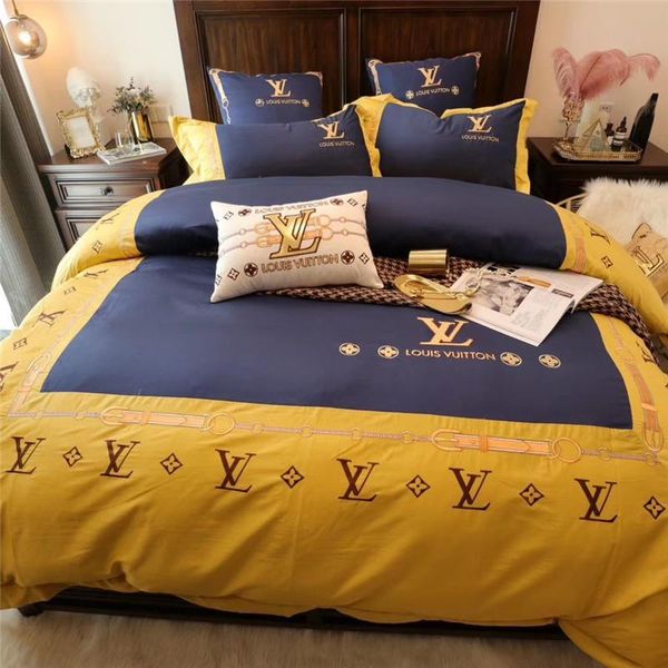 

embroidery luxury branded new arrivals soft classic style bedding suit comfortable soft not fade bedding sets duvet cover