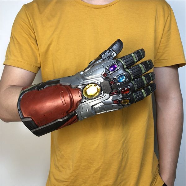 

Avenger 4 endgame thano iron man glove 2019 new children 039 halloween co play natural latex infinity gauntlet toy b